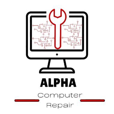 alpha computer repairs logo